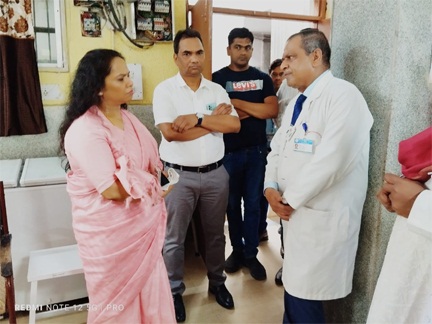 आयुक्त चिकित्सा शिक्षा श्रीमती शिखा राजपूत तिवारी ने अम्बेडकर अस्पताल का किया निरीक्षण आयुक्त चिकित्सा शिक्षा श्रीमती शिखा राजपूत तिवारी ने अम्बेडकर अस्पताल का किया निरीक्षण