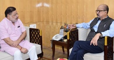 राज्यपाल रमेन डेका से विधायक सोनी ने सौजन्य भेंट की