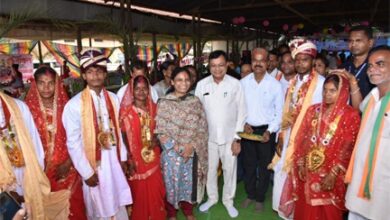 मुख्यमंत्री कन्या विवाह योजना के तहत 48 जोड़े परिणय सूत्र में बंधे