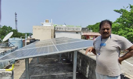 प्रधानमंत्री सूर्यघर मुफ्त बिजली योजना से श्रीनिवास वर्मा को मिली बड़ी राहत प्रधानमंत्री सूर्यघर मुफ्त बिजली योजना से श्रीनिवास वर्मा को मिली बड़ी राहत