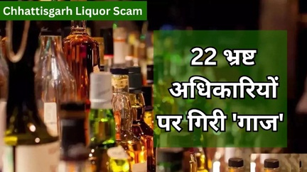 शराब घोटाले में शामिल 22 अफसर सस्पेंड शराब घोटाले में शामिल 22 अफसर सस्पेंड