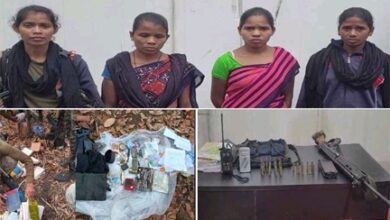 पुलिस को मिली बड़ी सफलता, 2 महिला नक्सलियों को किया गिरफ्तार, हथियार और विस्फोटक सामग्री बरामद
