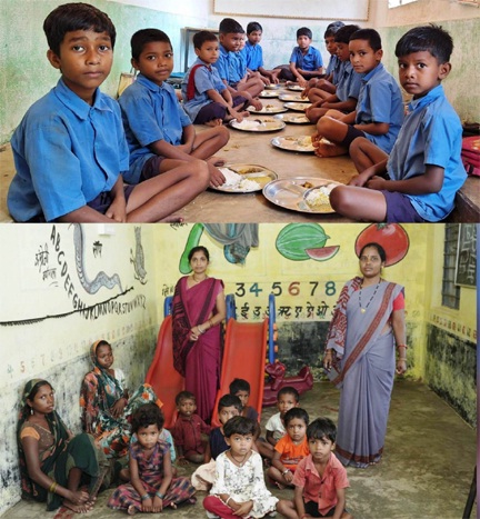 धुएं से मुक्ति और आहार से बच्चो को मिल रही शक्ति धुएं से मुक्ति और आहार से बच्चो को मिल रही शक्ति