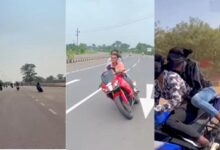 नया रायपुर में बाइक स्टंट करते युवाओं का वीडियो वायरल