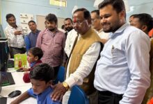 मंत्री रामविचार नेताम ने किया आश्रम के कल्पना कक्ष का निरीक्षण
