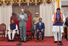 राज्यपाल डेका ने दिलाई तीन मंत्रियों को शपथ
