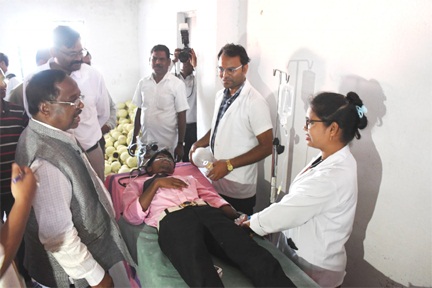 बाढ़ बचाव परिदृश्य पर मंत्री नेताम की उपस्थिति में तातापानी में किया गया मॉक ड्रिल