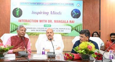 विख्यात कृषि वैज्ञानिक डॉ. मंगला राय ने वैज्ञानिकों एवं विद्यार्थियों का किया मार्गदर्शन