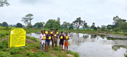 ग्रामीणों की मेहनत और मनरेगा की मदद से ग्राम भखार की खरपोली तालाब बना जल संसाधन ग्रामीणों की मेहनत और मनरेगा की मदद से ग्राम भखार की खरपोली तालाब बना जल संसाधन