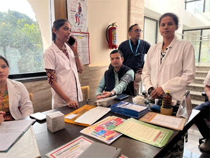 विश्व मधुमेह दिवस पर विशेष : राज्य स्तरीय समीक्षा बैठक के दौरान विभाग के अधिकारीयों/ कर्मचारियों की की गई एन सी डी स्क्रीनिंग