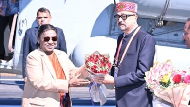 राष्ट्रपति द्रौपदी मुर्मू का आत्मीय स्वागत