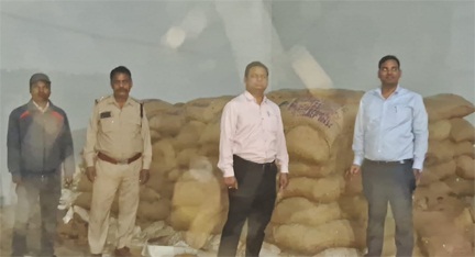 रायगढ़ जिले में 7,290 क्विंटल धान जब्त