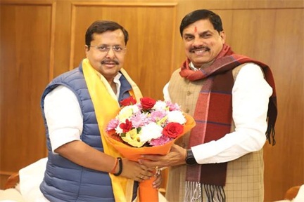 मुख्यमंत्री डॉ. मोहन यादव की भाजपा के नवनियुक्त कार्यकारी अध्यक्ष नितिन नबीन से सौजन्य मुलाकात मुख्यमंत्री डॉ. मोहन यादव की भाजपा के नवनियुक्त कार्यकारी अध्यक्ष नितिन नबीन से सौजन्य मुलाकात