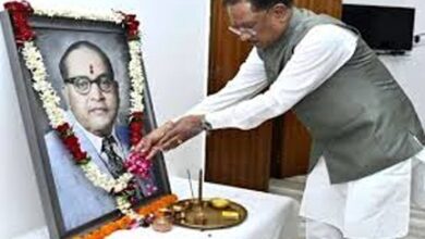 मुख्यमंत्री विष्णुदेव साय ने बाबा साहब डॉ. भीमराव अम्बेडकर की पुण्यतिथि पर किया नमन