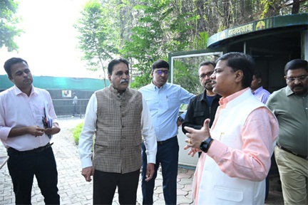 वन मंत्री केदार कश्यप ने नंदनवन-नंदन पक्षी विहार का किया निरीक्षण