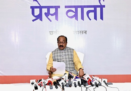 उप मुख्यमंत्री अरुण साव ने कैबिनेट की बैठक में लिए गए निर्णयों की जानकारी दी