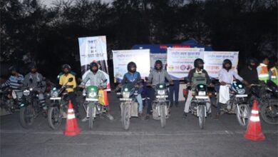 राष्ट्रीय सड़क सुरक्षा माह : रायपुर-बिलासपुर हाइवे पर चलाया गया जागरूकता अभियान