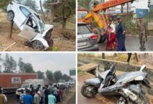 रायपुर में 24 घंटे में 5 बड़े सड़क हादसे