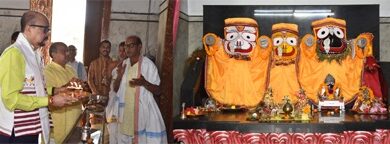 राज्यपाल रमेन डेका ने किए महाप्रभु जगन्नाथ भगवान के दर्शन