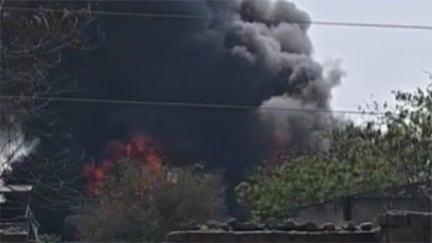 कावेरी इंडस्ट्रीज की ऑयल फैक्ट्री में भीषण आग