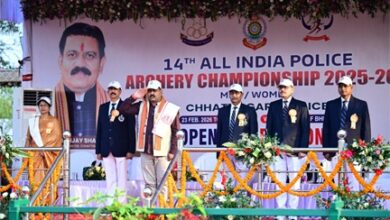 चौदहवीं अखिल भारतीय पुलिस तीरंदाजी प्रतियोगिता का उपमुख्यमंत्री विजय शर्मा ने किया शुभारंभ