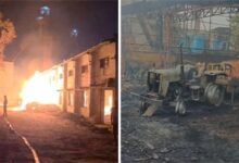 लकड़ी फैक्ट्री में आग की वजह से अफरा-तफरी, जांच में शॉर्ट सर्किट की संभावना