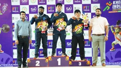 खेलो इंडिया ट्राइबल गेम्स-2026 : वेटलिफ्टिंग में 71 किग्रा वर्ग में सिल्वन बेह्रोथाटलो का स्वर्णिम प्रदर्शन