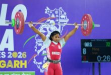 खेलो इंडिया ट्राइबल गेम्स 2026 : 58 किग्रा महिला वेटलिफ्टिंग में अरुणाचल की अनाई वांग्सू ने जीता स्वर्ण