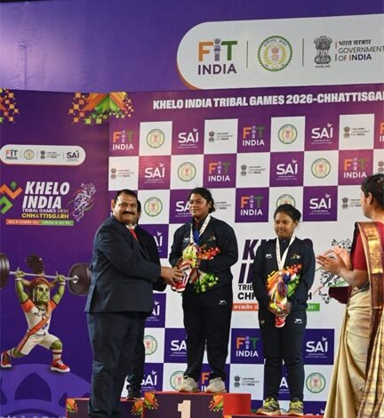 खेलो इंडिया ट्राइबल गेम्स 2026: निकिता ने रचा इतिहास, भारोत्तोलन में कुल 160 किलोग्राम उठाकर छत्तीसगढ़ को दिलाया पहला स्वर्ण