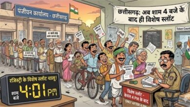 छत्तीसगढ़ पंजीयन कार्यालय: अब शाम 4 बजे के बाद ही अपॉइंटमेंट मिलेगा