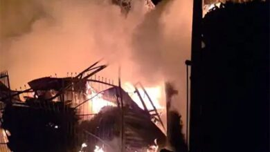 रायपुर में टिंबर मार्केट में आग लगने से अफरातफरी