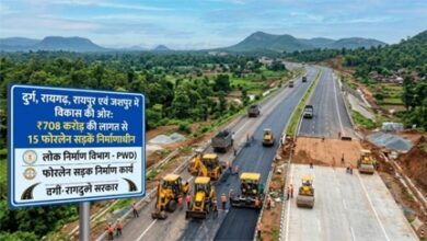 दुर्ग, रायगढ़, रायपुर और जशपुर में 15 फोरलेन सड़कें: 708 करोड़ की परियोजना