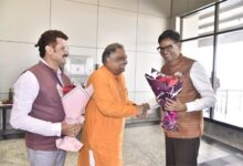 वित्तमंत्री ओपी चौधरी का किया गया आत्मीय स्वागत