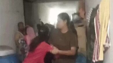 रील विवाद के बाद बस्ती में प्रदर्शन और हनुमान चालीसा पाठ