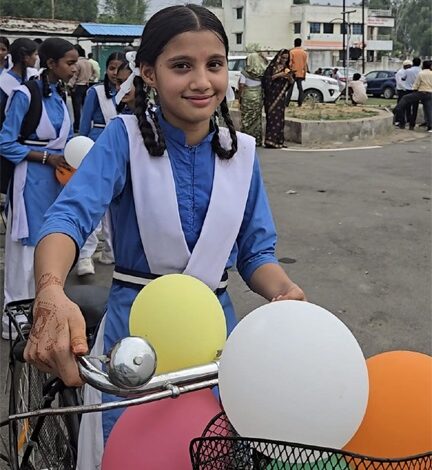 सरस्वती साइकिल योजना से वैष्णवी के सपनों को मिली नई उड़ान