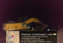 अवैध रेत उत्खनन पर बड़ी कार्रवाई : तीन चैन माउंटेन मशीन और एक हाईवा वाहन जप्त