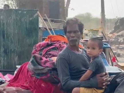 नकटी में उजड़े आशियाने, खुले आसमान के नीचे गुजरी रात