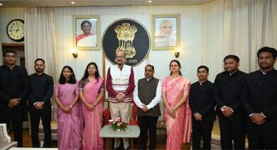 राज्यपाल से प्रशिक्षु डिप्टी कलेक्टरों ने की सौजन्य मुलाकात