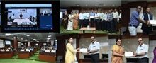 ई-ऑफिस एवं समयबद्ध उपस्थिति में उत्कृष्ट प्रदर्शन करने वाले अधिकारी-कर्मचारी सम्मानित