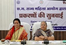 छत्तीसगढ़ राज्य महिला आयोग की अध्यक्ष डॉ. किरणमयी नायक ने की जनसुनवाई