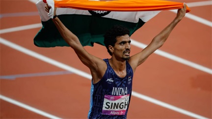 वित्त मंत्री ओपी चौधरी ने राष्ट्रमंडल खेल 2026 में रजत पदक विजेता गुलवीर सिंह को दी बधाई वित्त मंत्री ओपी चौधरी ने राष्ट्रमंडल खेल 2026 में रजत पदक विजेता गुलवीर सिंह को दी बधाई