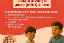 विद्यालयों में विद्यार्थियों के आधार बायोमेट्रिक अपडेट के लिए मिशन मोड अभियान विद्यालयों में विद्यार्थियों के आधार बायोमेट्रिक अपडेट के लिए मिशन मोड अभियान