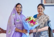 केंद्रीय महिला एवं बाल विकास मंत्री अन्नपूर्णा देवी से महिला एवं बाल विकास मंत्री लक्ष्मी राजवाड़े ने की सौजन्य भेंट
