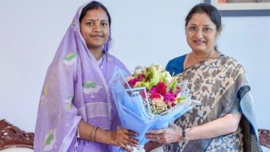 केंद्रीय महिला एवं बाल विकास मंत्री अन्नपूर्णा देवी से महिला एवं बाल विकास मंत्री लक्ष्मी राजवाड़े ने की सौजन्य भेंट