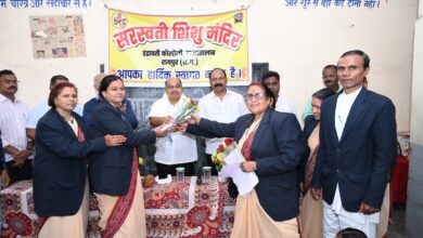 शाला प्रवेशोत्सव में विधायक पुरंदर मिश्रा ने बच्चों का किया आत्मीय स्वागत, शिक्षा को बताया राष्ट्र निर्माण का सबसे सशक्त माध्यम