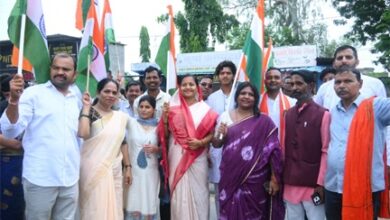 हर घर तिरंगा अभियान: मंत्री लक्ष्मी राजवाड़े की अगुवाई में निकली भव्य तिरंगा यात्रा