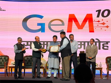 छत्तीसगढ़ को ‘GeM सस्टेनेबल प्रोक्योरमेंट अवार्ड’, शासकीय खरीदी दोगुनी होकर ₹3,935 करोड़ पहुंची