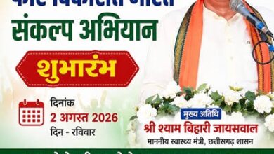 2 अगस्त को आयोजित होगा ‘नशा मुक्त युवा फॉर विकसित भारत’ संकल्प अभियान का जिला स्तरीय कार्यक्रम