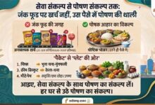 विशेष लेख : सेवा संकल्प से पोषण संकल्प तक : जंक फूड पर खर्च नहीं, उस पैसे में पोषण की थाली