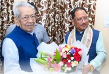 मुख्यमंत्री विष्णु देव साय ने छत्तीसगढ़ के पूर्व राज्यपाल विश्वभूषण हरिचंदन से की सौजन्य भेंट